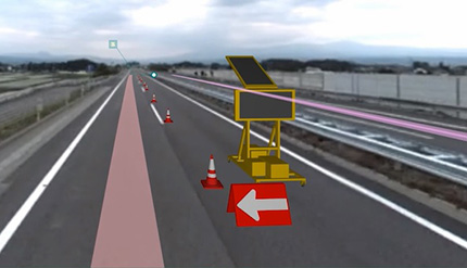 Image image that allows placement of 3D models such as underground buried objects / regulated materials / construction vehicles on the video