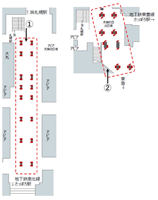 Sapporo Station floor plan B1 image