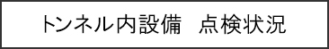 トンネル内設備　点検状況キャプションのイメージ画像