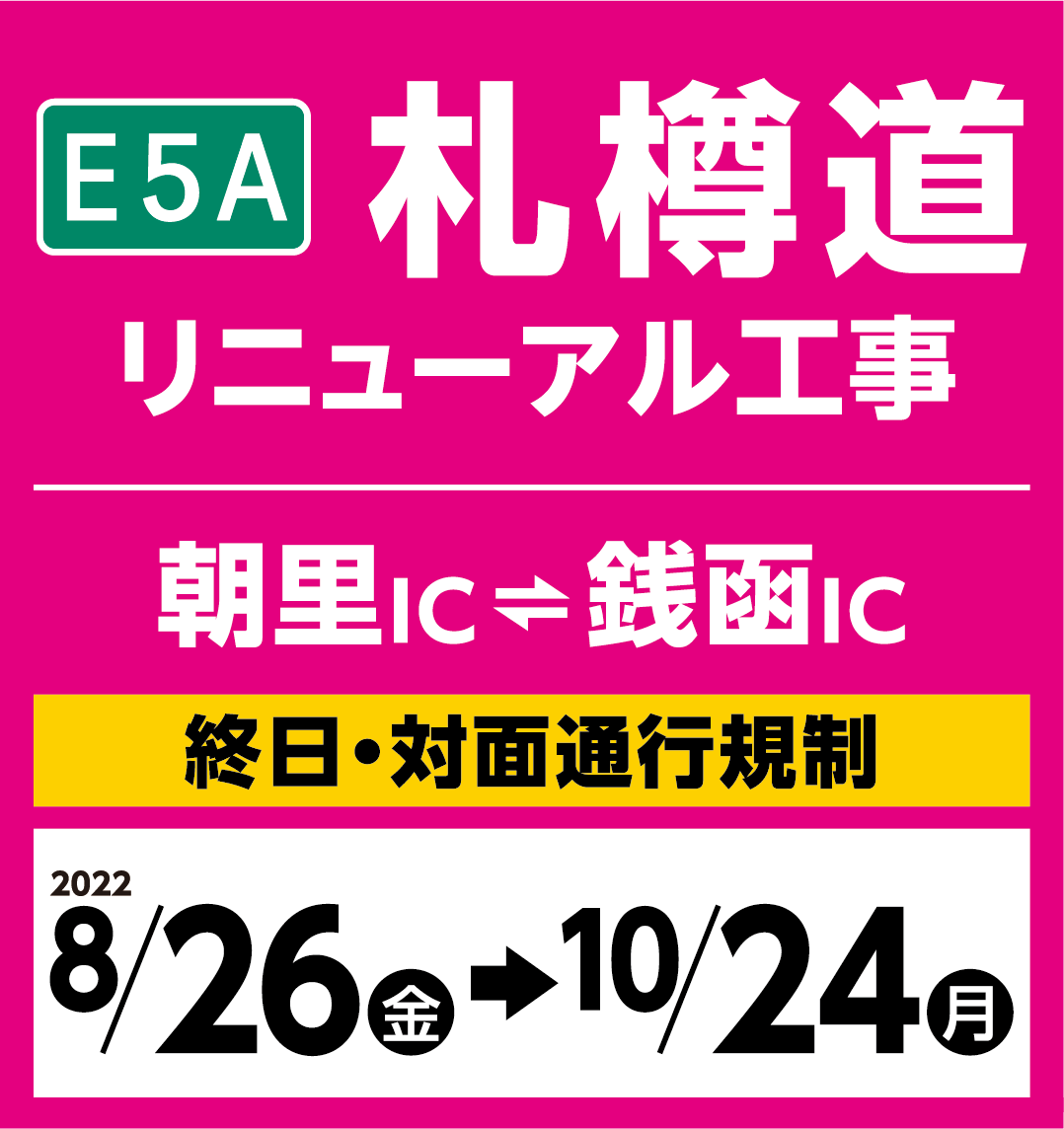 高速道路リニューアルプロジェクト | 札樽道 朝里IC～銭函IC