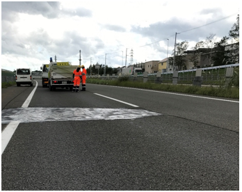 복구 후 : 道央道 札幌南 IC ~ 키타 히로시마 IC (하코다테 방향)의 이미지